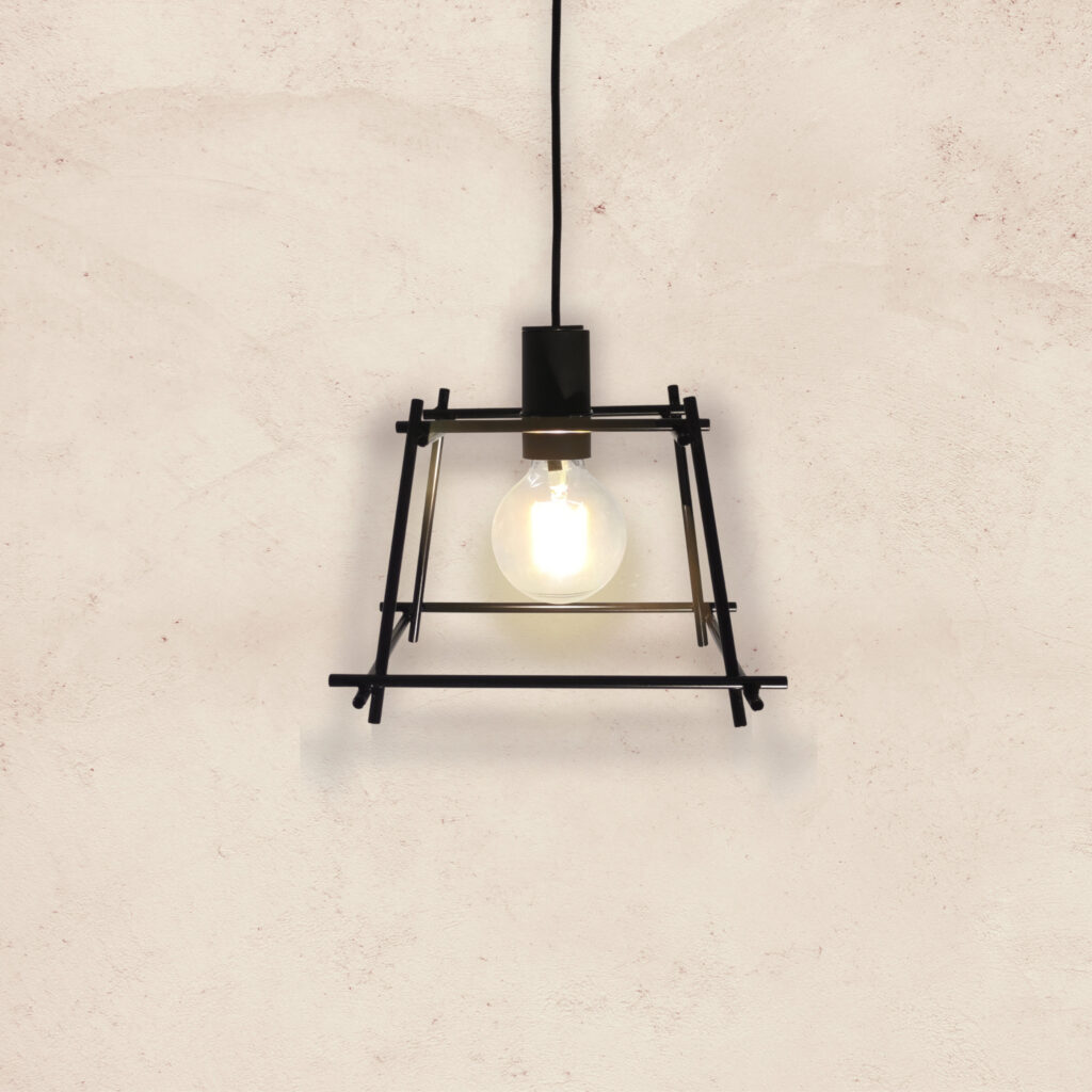 Lámpara colgante industrial - SERIE JAULA - Trapezoidal 01