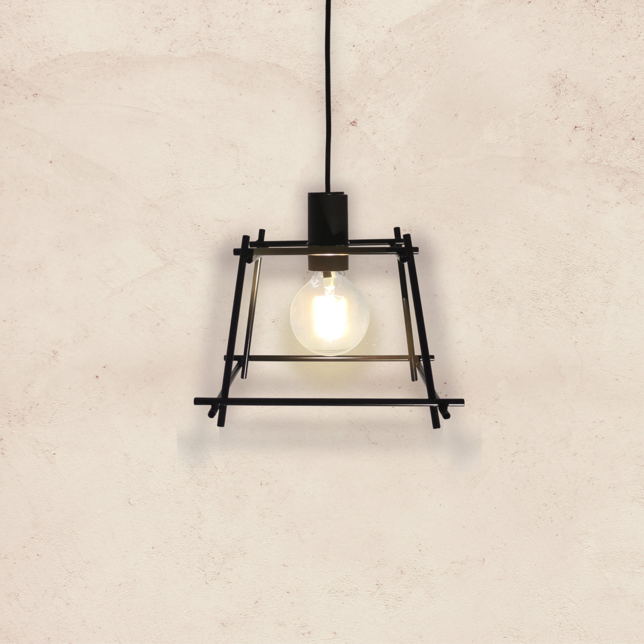 Lámpara colgante industrial - SERIE JAULA - Trapezoidal 01